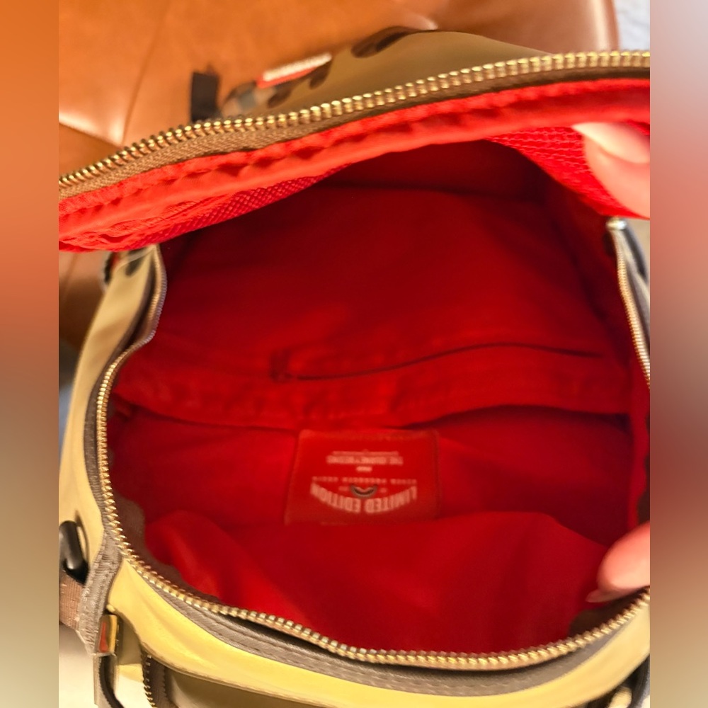 Sprayground Gold Checkered Backpack - Picture 6 of 8